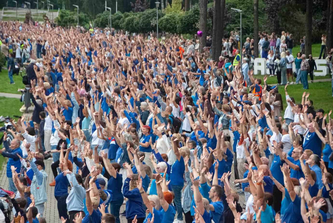 Masiškiausias sąspietis (flashmob), Visaginas.