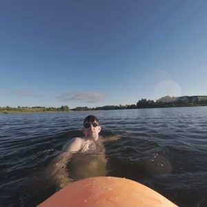 Lietuvos rekordas: perplaukė daugiausia Lietuvos ežerų.