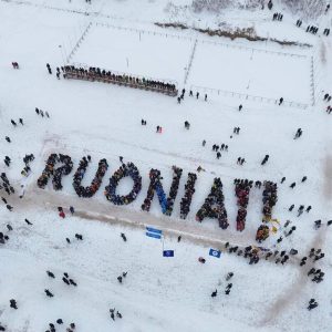 Lietuvos rekordas. Žodis iš daugiausia žmonių